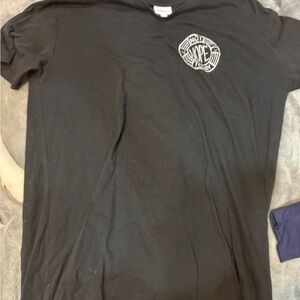 LuLaRoe Black T-Shirt with White Graphic